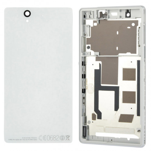 Middle Board + Cache Batterie pour Sony L36H (Blanc) SM009W1601-06