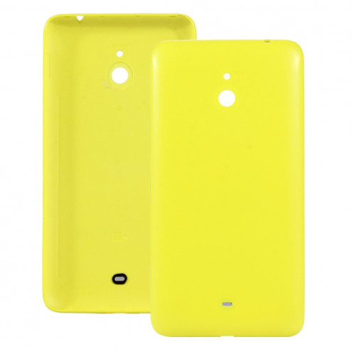 iPartsAcheter pour Nokia Lumia 1320 Couvercle arrière de la batterie du boîtier d'origine + bouton latéral (jaune) SI05YL1215-06