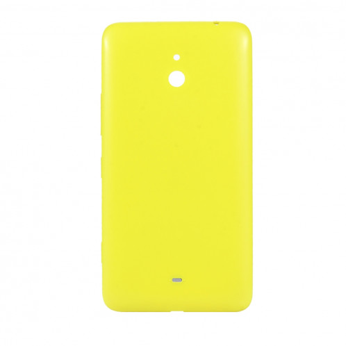 iPartsAcheter pour Nokia Lumia 1320 Couvercle arrière de la batterie du boîtier d'origine + bouton latéral (jaune) SI05YL1215-06