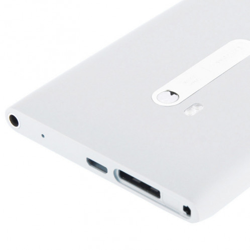 Couverture arrière de batterie de logement avec le câble de câble de bouton latéral pour Nokia Lumia 900 (blanc) SC128W922-03