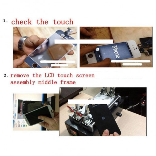 La colle de séparateur d'affichage à cristaux liquides de panneau d'écran tactile démontent la machine pour l'iPhone / Samsung / HTC / Sony etc. Taille de panneau d'affichage à cristaux liquides de SL03131658-013