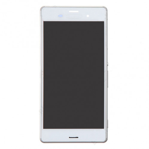 iPartsAcheter pour Sony Xperia Z3 (Dual SIM Version) / D6633 / L55U LCD Affichage + Écran Tactile Digitizer Assemblée avec Cadre (Blanc) SI427W94-010