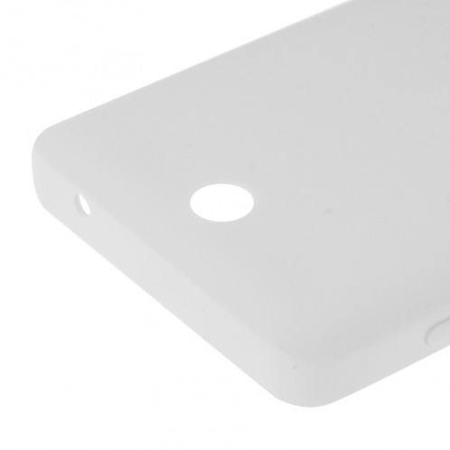 Couvercle en plastique givré de surface arrière pour Microsoft Lumia 430 (blanc) SC463W683-06