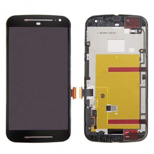 iPartsAcheter pour Motorola Moto G (2e génération) 3 en 1 (LCD + Frame + Touch Pad) Assemblage de numériseur (Noir) SI106B1834-09