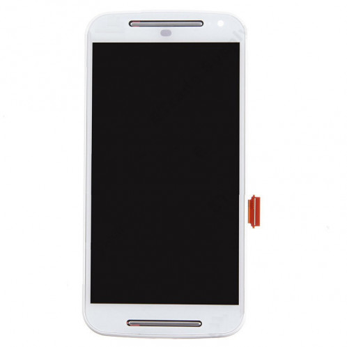 3 en 1 (LCD + Frame + Touch Pad) Assembleur de numériseur pour Motorola Moto G (2e génération) (Blanc) S3106W1385-09