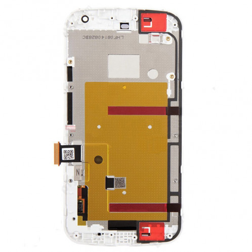 3 en 1 (LCD + Frame + Touch Pad) Assembleur de numériseur pour Motorola Moto G (2e génération) (Blanc) S3106W1385-09