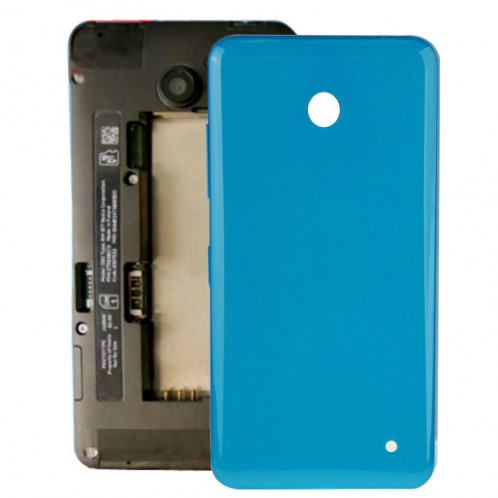 iPartsAcheter pour Nokia Lumia 635 boîtier couvercle arrière de la batterie + bouton latéral (bleu) SI318L1421-05