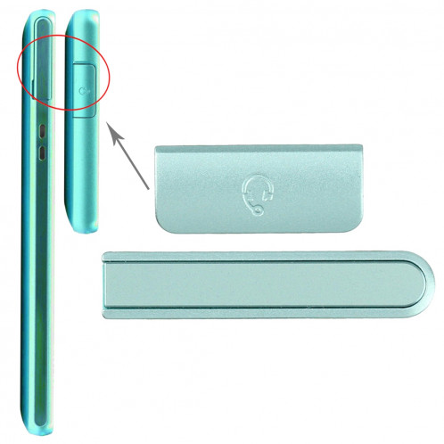 iPartsBuy Écouteur Bouton & Volume Bouton de Remplacement pour Sony Xperia ZR / M36h (Bleu) SI552L232-05