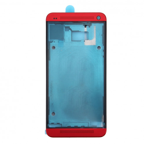 iPartsAcheter pour HTC One M7 / 801e Couvercle du boîtier complet (Boîtier avant LCD Cadre lunette + couvercle arrière) (Rouge) SI44RL719-010