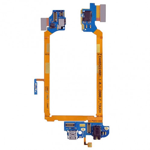 iPartsBuy Connecteur de charge USB Port Câble Flex et écouteurs Prise audio Câble Flex et microphone Câble Flex Remplacement pour LG G2 / D800 / D801 / D803 / D800T SI22251656-04