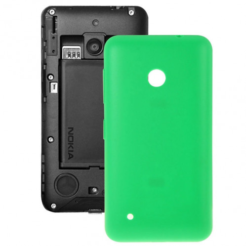 Couverture arrière de batterie en plastique de couleur unie pour Nokia Lumia 530 / Rock / M-1018 / RM-1020 (vert) SC589G1932-04