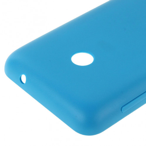 Couverture de remplacement de batterie en plastique de couleur unie pour Nokia Lumia 530 / Rock / M-1018 / RM-1020 (Bleu) SC589L1218-04