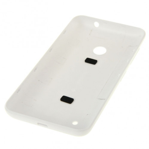 Couverture arrière de batterie en plastique de couleur unie pour Nokia Lumia 530 (blanc) SC589W735-04