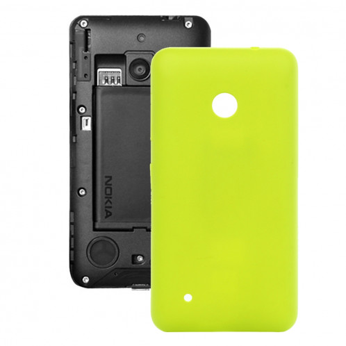 iPartsAcheter pour Nokia Lumia 530 couleur unie en plastique couvercle de la batterie arrière (jaune) SI589Y1180-06