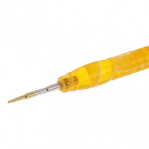 XL-0.8 Fleur cristal incorporé professionnel polyvalent 0.8 Pentalobe tournevis pour téléphone portable / réparation de comprimés, livraison de couleur aléatoire (vert, jaune, rouge, bleu) SX694Y1422-05