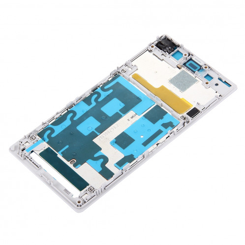 iPartsBuy Avant Logement LCD Cadre Lunette de remplacement pour Sony Xperia Z1 / C6902 / L39h / C6903 / C6906 / C6943 (Blanc) SI063W1031-06