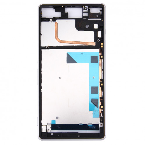 iPartsAchat avant logement LCD cadre lunette de remplacement pour Sony Xperia Z3 / L55w / D6603 (blanc) SI073W1036-06