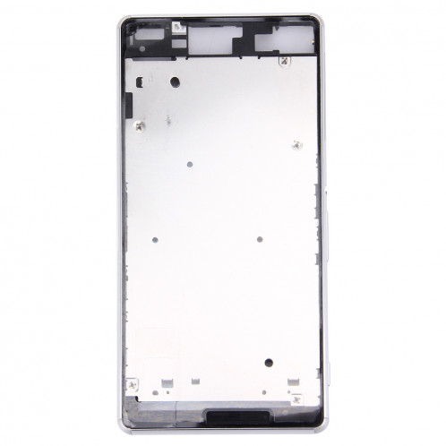 iPartsAchat avant logement LCD cadre lunette de remplacement pour Sony Xperia Z3 / L55w / D6603 (blanc) SI073W1036-06