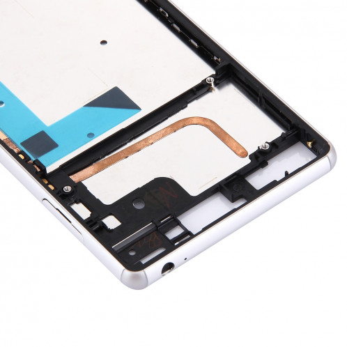 iPartsAchat avant logement LCD cadre lunette de remplacement pour Sony Xperia Z3 / L55w / D6603 (blanc) SI073W1036-06