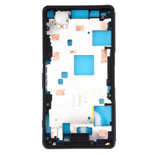 iPartsAcheter pour Sony Xperia Z3 Compact / D5803 / D5833 Boîtier Avant Cadre LCD Cadre Lunette (Noir) SI40821416-06