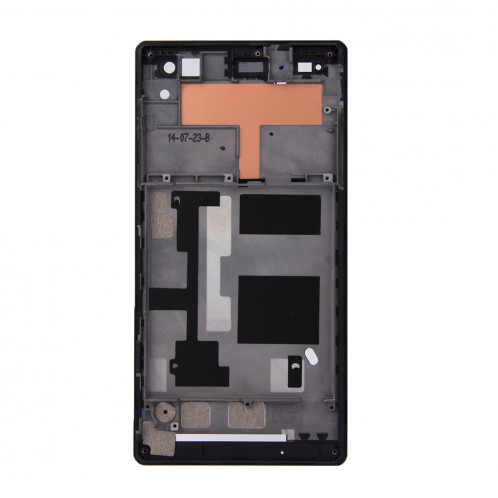 iPartsBuy Remplacement du boîtier avant avec autocollant adhésif pour Sony Xperia C3 (Noir) SI214B1742-08
