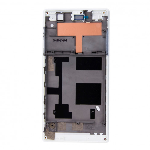 iPartsBuy Remplacement du boîtier avant avec autocollant adhésif pour Sony Xperia C3 (blanc) SI214W1021-08