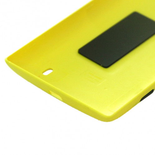 iPartsAcheter pour Nokia Lumia 520 couvercle du boîtier arrière en plastique (jaune) SI050Y615-06