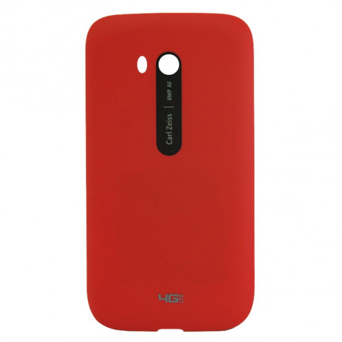 Surface lisse en plastique couvercle du boîtier arrière pour Nokia Lumia 822 (rouge) SS052R1635-06