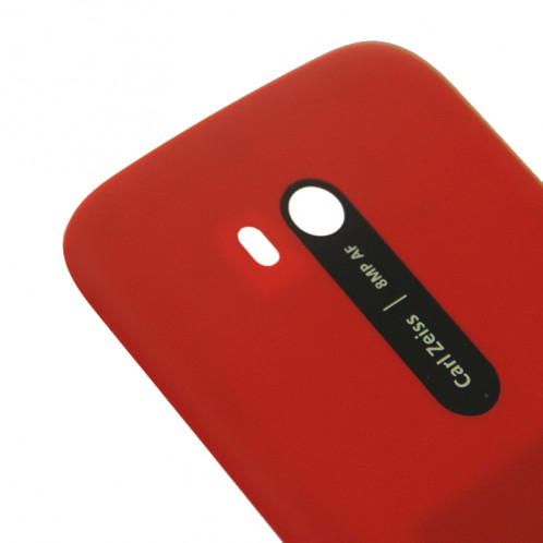 Surface lisse en plastique couvercle du boîtier arrière pour Nokia Lumia 822 (rouge) SS052R1635-06