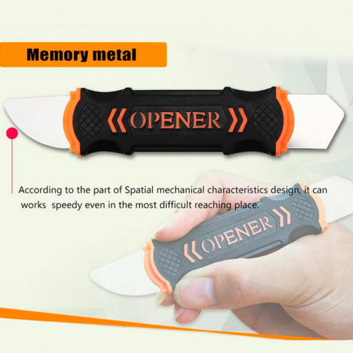 JAKEMY JM-OP12 Flexible Double-extrémité Ouverture En Métal Outil Pour Samsung / iPhone / iPad / Ordinateur Portable / Tablet PC SJ52331013-09