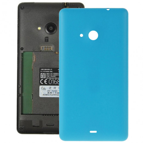 Remplacement de couverture de logement arrière en plastique givré de surface pour Microsoft Lumia 535 (bleu) SR055L592-05