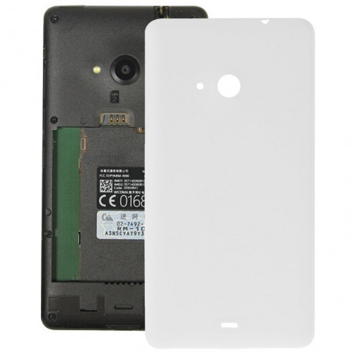 Remplacement de couverture de logement arrière en plastique givré de surface pour Microsoft Lumia 535 (blanc) SR055W256-05