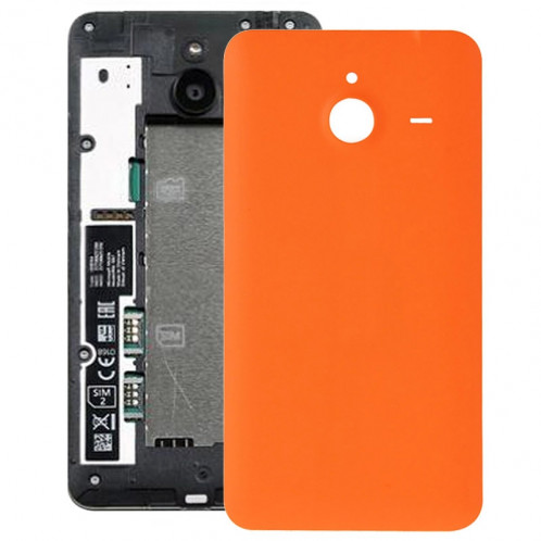 Remplacement de couverture de logement arrière en plastique givré de surface pour Microsoft Lumia 640XL (orange) SR056E1480-05