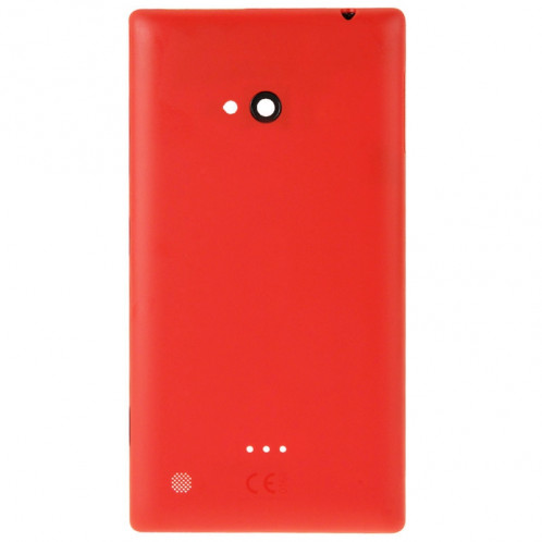 Couverture de boîtier arrière en plastique givré surface pour Nokia Lumia 720 (rouge) SC057R756-05