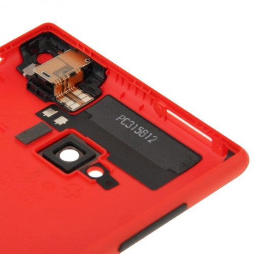Couverture de boîtier arrière en plastique givré surface pour Nokia Lumia 720 (rouge) SC057R756-05