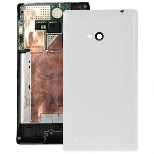 Remplacement lisse de couverture de logement arrière en plastique lisse pour Nokia Lumia 720 (blanc) SR057W187-05