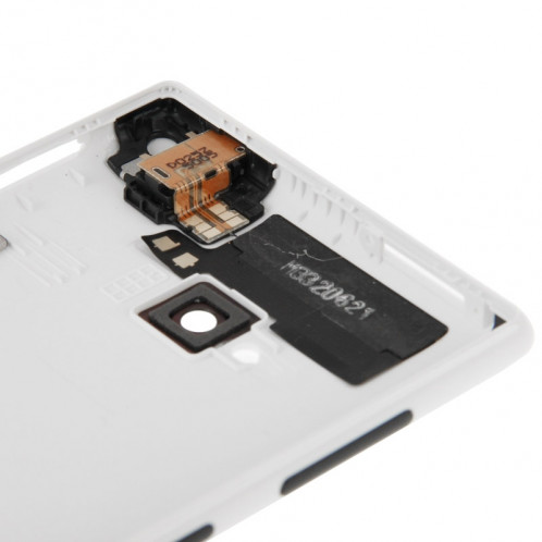 Remplacement lisse de couverture de logement arrière en plastique lisse pour Nokia Lumia 720 (blanc) SR057W187-05