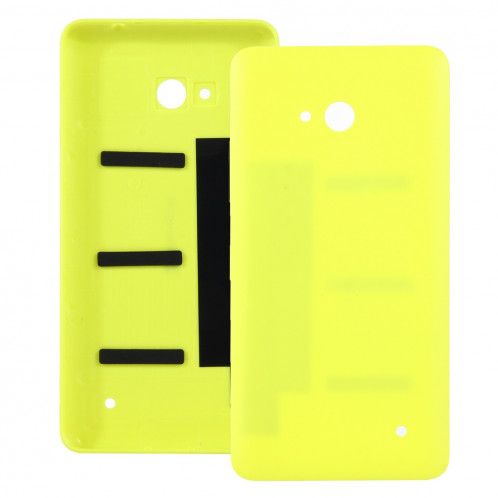 iPartsAcheter pour Microsoft Lumia 640 couvercle en plastique de surface arrière givré (jaune) SI58YL585-06