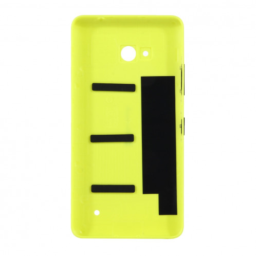 iPartsAcheter pour Microsoft Lumia 640 couvercle en plastique de surface arrière givré (jaune) SI58YL585-06