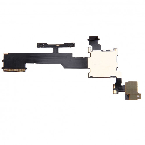 Bouton de contrôle du volume iPartsBuy et fente pour carte mémoire SD Remplacement du câble Flex pour HTC One M8 SB8001990-04