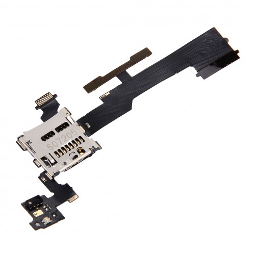 Bouton de contrôle du volume iPartsBuy et fente pour carte mémoire SD Remplacement du câble Flex pour HTC One M8 SB8001990-04