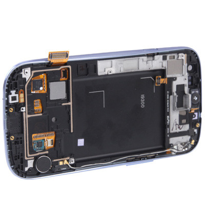 iPartsAcheter pour Samsung Galaxy SIII / i9300 Original Écran LCD + Écran Tactile Digitizer Assemblée avec Cadre (Bleu Marine) SI114L1318-06