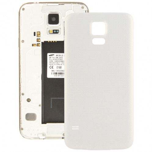 Remplacement de couverture arrière de haute qualité pour Samsung Galaxy S5 / G900 (blanc) SR02841021-04