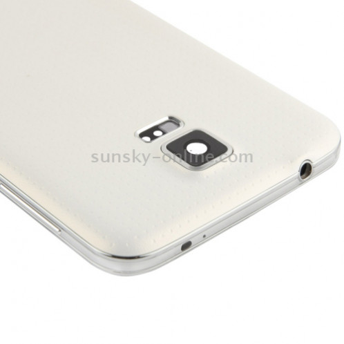 Support d'écran LCD d'origine avec câble bouton et couvercle arrière, remplacement pour Samsung Galaxy S5 / G900 (blanc) SS0286795-05