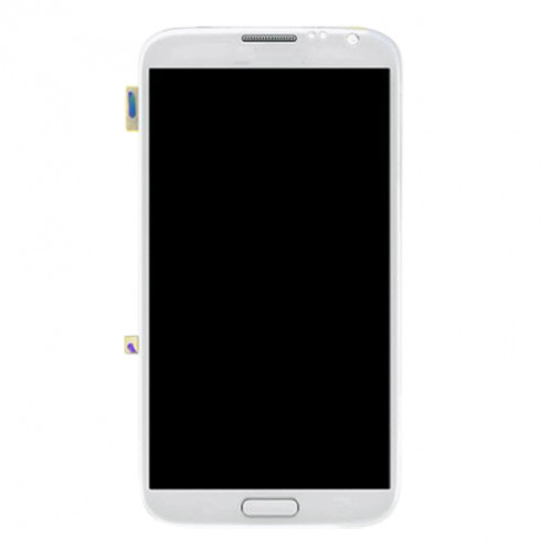 iPartsAcheter pour Samsung Galaxy Note II / N7105 Original LCD Affichage + Écran Tactile Digitizer Assemblée avec Cadre (Blanc) SI376W1622-06