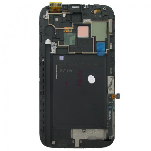 iPartsAcheter pour Samsung Galaxy Note II / N7105 Original LCD Affichage + Écran Tactile Digitizer Assemblée avec Cadre (Blanc) SI376W1622-06