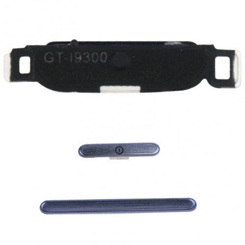 Touche Accueil + Touche d'alimentation + Touche de volume pour Samsung Galaxy SIII / i9300 (Bleu foncé) ST0474402-03