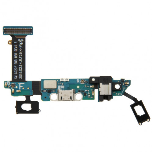Remplacement de câble Flex de port de chargement d'iPartsBuy pour Samsung Galaxy S6 / G920F SR06861526-04