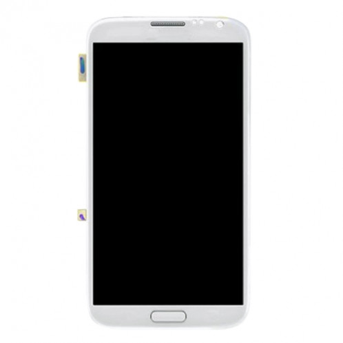 iPartsAcheter pour Samsung Galaxy Note II / N7100 Original Écran LCD + Écran Tactile Digitizer Assemblée avec Cadre (Blanc) SI777W524-06