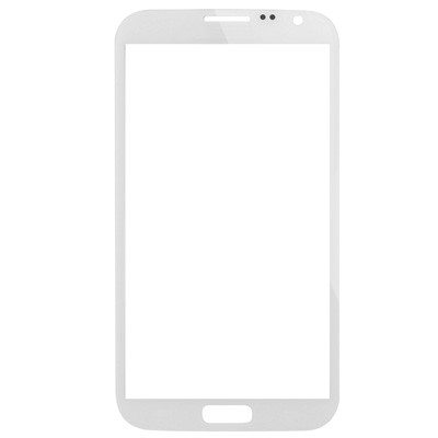 iPartsAcheter pour Samsung Galaxy Note II / N7100 lentille frontale extérieure en verre d'origine (blanc) SI17WL1161-07